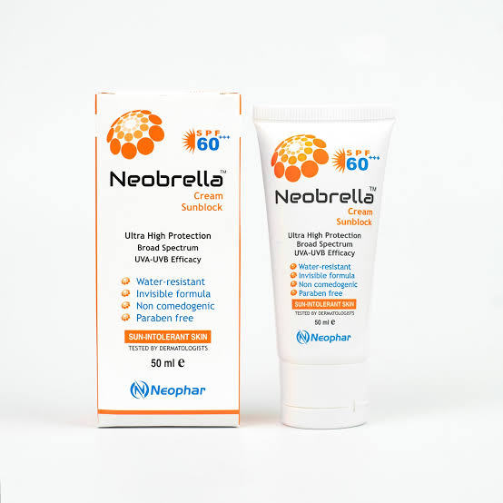 Neobrella Sunblock Cream SPF60 PA+++ | Neobrella Sunblock SPF60 | Broad-Spectrum Sunscreen | UVA/UVB Protection | Non-Greasy Sunblock | Paraben-Free Sunscreen | Daily Use Sunblock | Skin Protection Cream