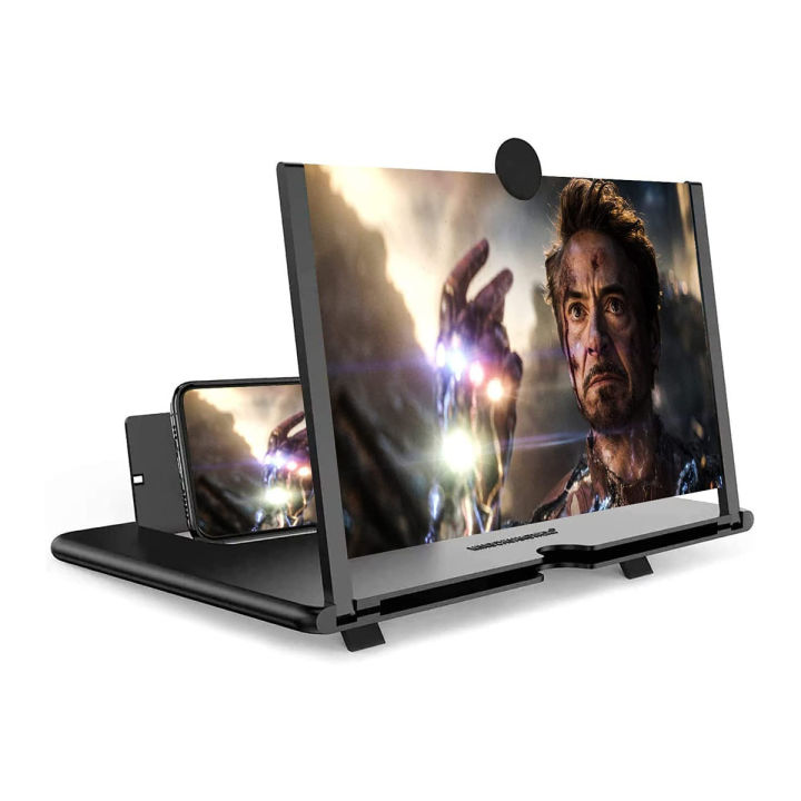 8 Inch Protable Mobile Phone Screen Amplifier Pull-out Screen Magnifier HD Large Screen Mobile Phone Desktop Foldable Lazy Stand