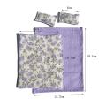 1/12 Dollhouse Miniature Bed Four Piece Bed Set Bed Sheet Quilt Pillow Quilt Cover Bedding Set Doll Bedroom Decoration Toy. 