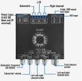 AS21 220W*2+350W 2.1 Channel TPA3255 16V-38V DC Bluetooth Digital Power Amplifier Board Module High and Low Tone Subwoofer Audio APP Similar ZK-AS21 CA-AS21.