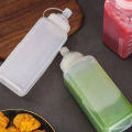 Large Caliber Plastic Squeeze Sauce Bottle Jam Salad Seasoning Vinegar Ketchup Gravy Boats Kitchen Condiment Dispenser Gadgets.