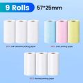 57*25MM Thermal Paper Label Sticker Self-adhesive Rolls Paper For Mini Printer Instant Print Kids Camera Photo Paper. 