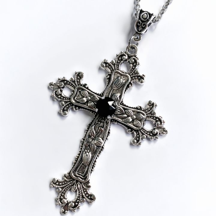 Y2K%20Punk%20Crystal%20Big%20Cross%20Pendant%20Necklaces%20for%20Women%20Men%20Gothic%20Irregular%20Cross%20Clavicle%20Chain%20Necklaces%20Aesthetic%20Jewelry%20-%20Image%203