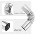 Stainless Steel 24mm Flexible Diesel Heater Exhaust Pipe with Clamps, 2PCS Aquecedor 12V Para Carro Deisel Heater.