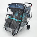 Twin Stroller Rain Cover Windshield Double Front Stroller Universal Rainproof Warm Cover Cart Raincoat Baby Stroller Accessories. 