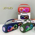 ET312 RGB Party Speaker | Double Horn Mini Portable Speaker | Rechargeable DJ Sound Box with Colourful Lights.