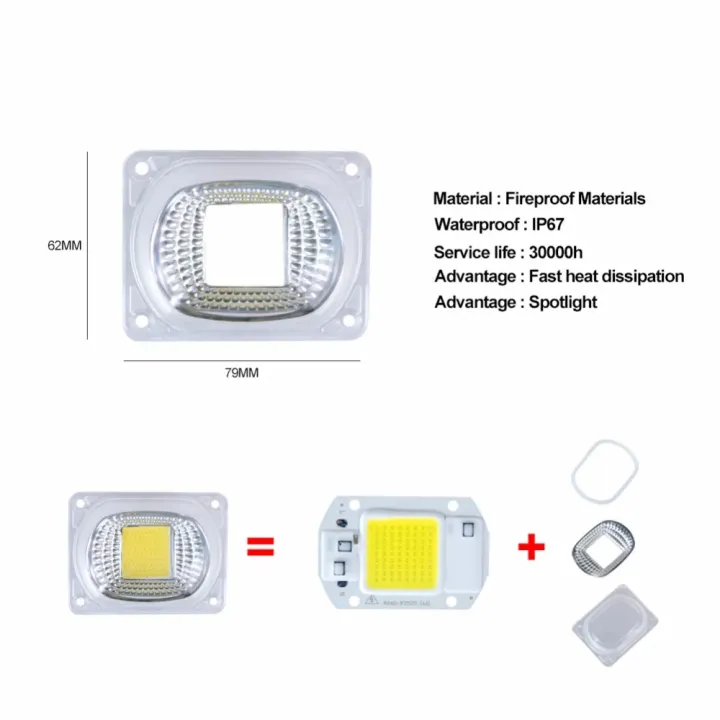 20W%2030W%2050W%20COB%20LED%20Light%20Matrix%20With%20Lens%20Reflector%20110V%20220V%20Smart%20IC%20High%20Power%20Diode%20Array%20Chip%20Lamp%20DIY%20Floodlight%20-%20Image%206