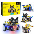 Keyestudio 3 in 1 Pico Robot for Raspberry Pi Pico Cars Support Python &C Tutorials Programming Compatible With LEGO Robot Kit. 