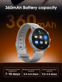 LDNIO SmartWatch 1.58" AMOLED HD Touchscreen Waterproof IPX4 with Bluetooth Calling, Heart Rate Monitor, Sports Fitness, 360mAh Battery, New - Black.
