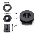 4pcs Universal Car Floor Mounting Clamps Carpet Mats Fixing Clips Black Anti-Slip Floor Holders Sleeves Accessories.