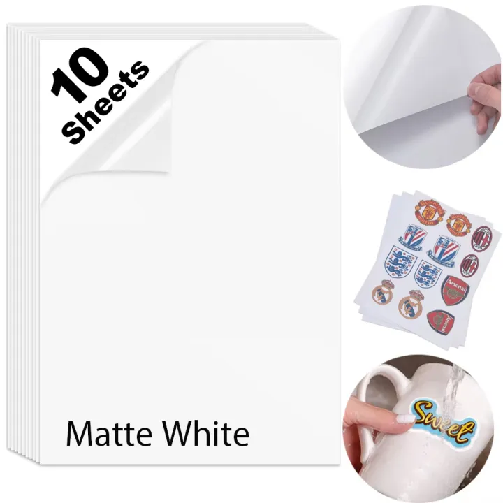 10%20Sheets%20Transparent/Translucent%20Waterproof%20Vinyl%20Sticker%20Paper%20Pearlescent/Matte/Golden%20A4%20Label%20Sticker%20for%20Inkjet%20Printer%20-%20Image%206