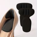 Double-Layer Thick T-Shaped Foam Heel Pad And Heel Cup - Soft, Breathable, Non-Slip, Durable, Comfortable To Wear In High Heels. 