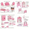 Dollhouse Furniture Set Accessories Mini Bedroom Livingroom Bathroom Kitchen Dollhouse Miniature Pretend Play Family Toys.