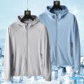 UPF50+ Summer UV Protection Hoodie Unisex Breathable Ice Silk Outdoor Sports Couple's Beach Street Style Lightweight Jacket. 