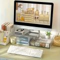 1pc Acrylic Keyboard Stand, Compact Desktop Lifter for Keyboard and Mini PC, Mixed Color, Uncharged, Durable Material.