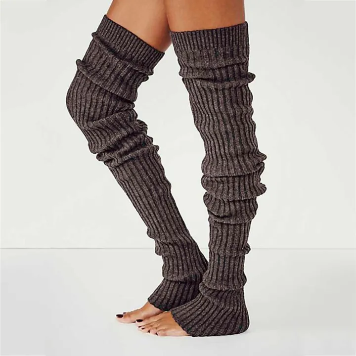 Women%20Winter%20Warm%20Leg%20Warmers%20Knee%20High%20Socks%20Girl%20Boot%20Topper%20Sock%20Warm%20Foot%20Cover%20Skinny%20Stockings%20Knitted%20Crochet%20Long%20Socks%20-%20Image%207