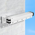 Folding Space Saver Hanger Wall-Mounted Foldable Aluminum Alloy Clothes Drying Rack for Balcony Bedroom Kitchen Living Room.