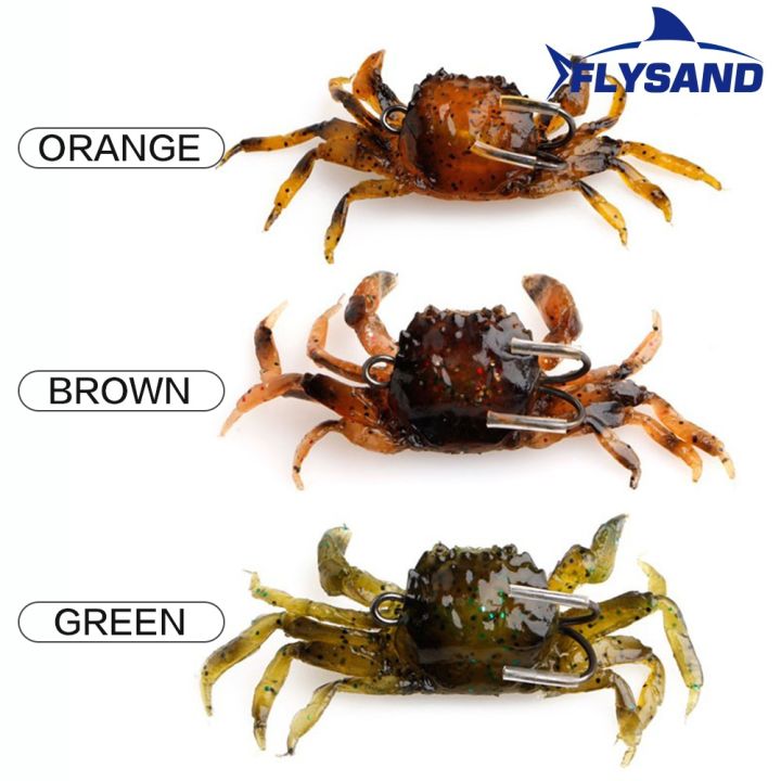 FLYSAND%20Bionic%20Crab%20Silicone%20Soft%20Bait%20Artificial%20Lifelike%20Sharp%20Hook%20Fishing%20Lure%20Freshwater%20Fish%20Jig%20Head%20Baits%20Fishing%20Tackle%20-%20Image%206