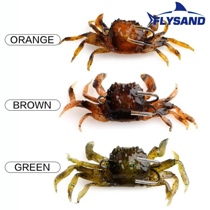 FLYSAND%20Bionic%20Crab%20Silicone%20Soft%20Bait%20Artificial%20Lifelike%20Sharp%20Hook%20Fishing%20Lure%20Freshwater%20Fish%20Jig%20Head%20Baits%20Fishing%20Tackle%20-%20Image%206