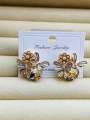 Sparkle Roniya Butterfly Stud Earring with Crystal. 