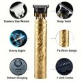 T9 Vintage Hair Clipper Professional Electric Rechargeable Barber Trimmer Cordless Trimmer Type-c Zero Gapped Cutting Barber. 