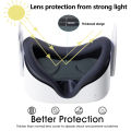VR Lens Cover Anti-Scratch Lens Protective Cover Lens Cap Replacement for Meta Quest 3S/3/2/Pico4 Ultra VR Accessories.