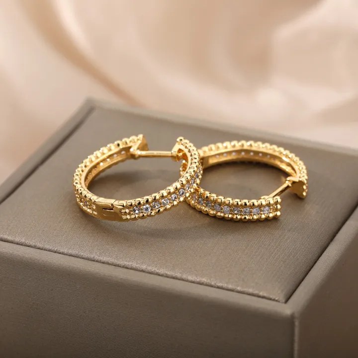 Round%20Hoop%20Earrings%20For%20Women%20Gold%20Color%20Stainless%20Steel%20Earrings%202026%20Trend%20New%20Wedding%20Band%20Couple%20Jewelry%20Freeshipping%20Items%20-%20Image%203