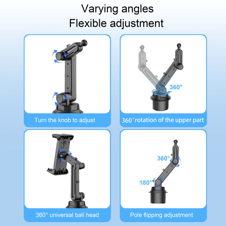 Universal%20360%C2%B0%20Car%20Cup%20Tablet%20Stand%20Holder%20Mount%20Adjustable%20Arm%20Compatible%20for%204-14%E2%80%9D%20Devices%20IPad%20Pro%20Galaxy%20Tab%20Kindle%20Surface%20-%20Image%203