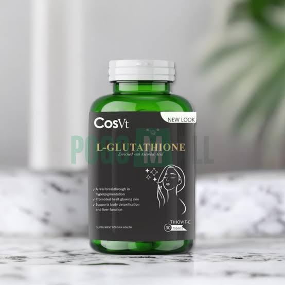 COSVT L Glutathione 500mg + Vitamin C – Skin Whitening & Antioxidant Supplement