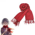 Mikasa Ackerman Cosplay Scarf Japanese Anime Shingeki no Kyojin Red Daily Casual All-match Scarves. 