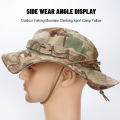 1pc/5pcs Camo Boonie Hat Sunscreen Breathable Bucket Hat Men's Outdoor Hiking Hunting Fishing Windproof Fisherman's Hat.