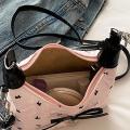 Mini Compact Handbag Women's Niche High-end Bow Dumpling Bag Shoulder Messenger Bag.