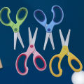 Left-handed Scissors Student Stainless Steel Colorful Cute Scissors Children's Small Scissors Simple Safety Office Scissors. 