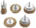 5pcs Steel Brass Wire Brush Wheel Cup. 
