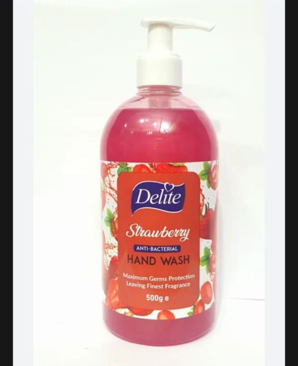 Delite | Anti-bacterial Hand Wash | Strawberry | Max . Germs protection ...