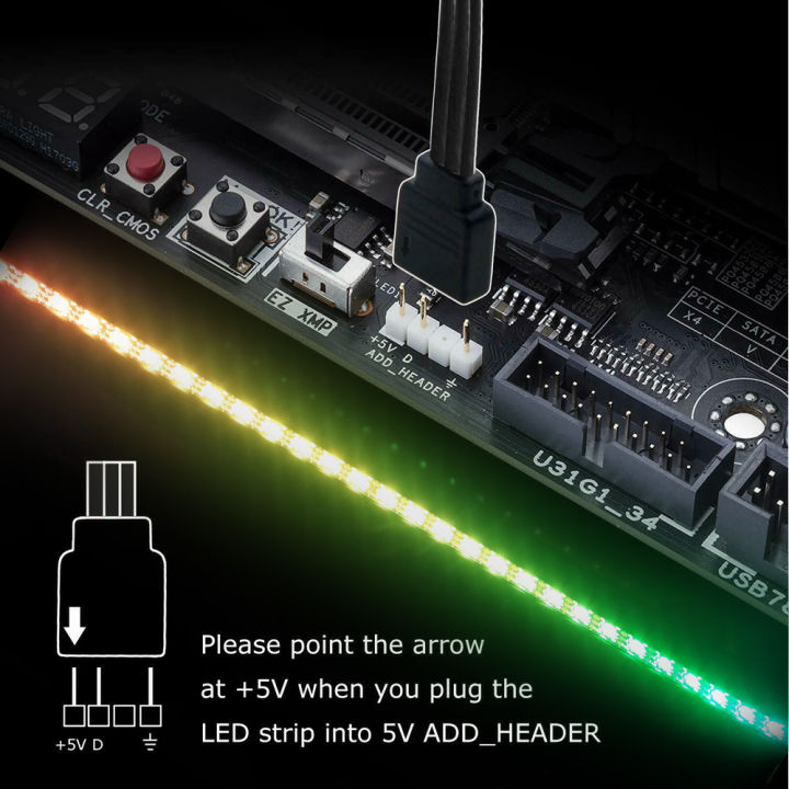 5V%203PIN%20ARGB%20LED%20Strip%20Light%20WS2812B%20IC%20Addressable%20Rainbow%20Light%20Digital%20Header%20PC%20Host%20Case%20%20Aura%20Sync%20RGBIC%20Fusion%20RGBIC%20-%20Image%204