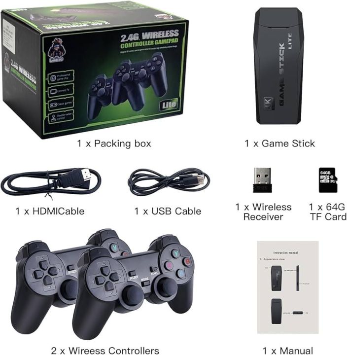 Imported%20Video%20Game%20Stick%20Lite%204K%20Console%2064G%20Built-in%2020000%20Games%20Retro%20Handheld%20TV%20Game%20Console%202%20Wireless%20Controller%20-%20Image%204