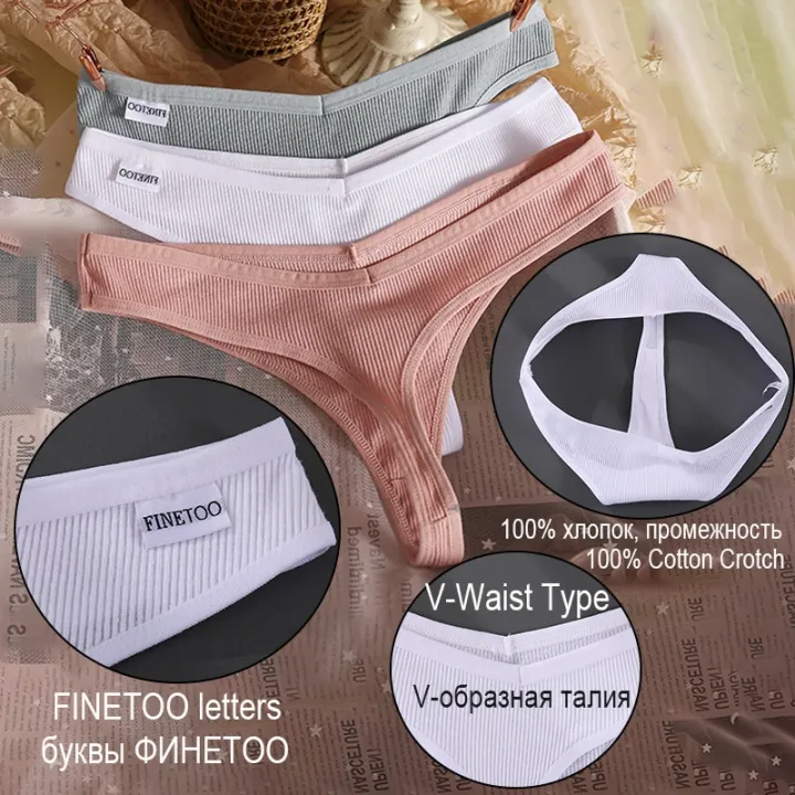 FINETOO%203PCS%20Sexy%20Panties%20Women%20Cotton%20G%20String%20Female%20Underwear%20Pantys%20Low%20Waist%20Thongs%20T%20Back%20Intimates%20V%20Waist%20Lingerie%20-%20Image%205