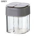 4 in 1 Plastic Dispenser Camping Spice Containers with Sealed lid, Seasoning Spice Shaker Travel Camping Spice Kit for Cooking. 