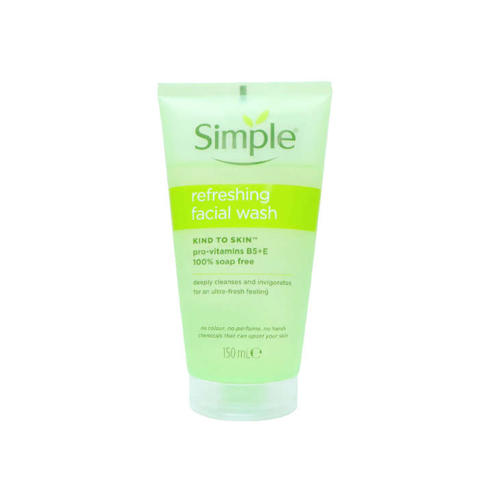 Simple Kind To Skin Refreshing Facial Wash 150ml - Original From Poland - 100% Soap Free Gel
