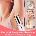 Portable Lipstick Shaped Electric Hair Remover For Women Painless And Effective Facial Hair Removal Home Razor Shaver Tool. 