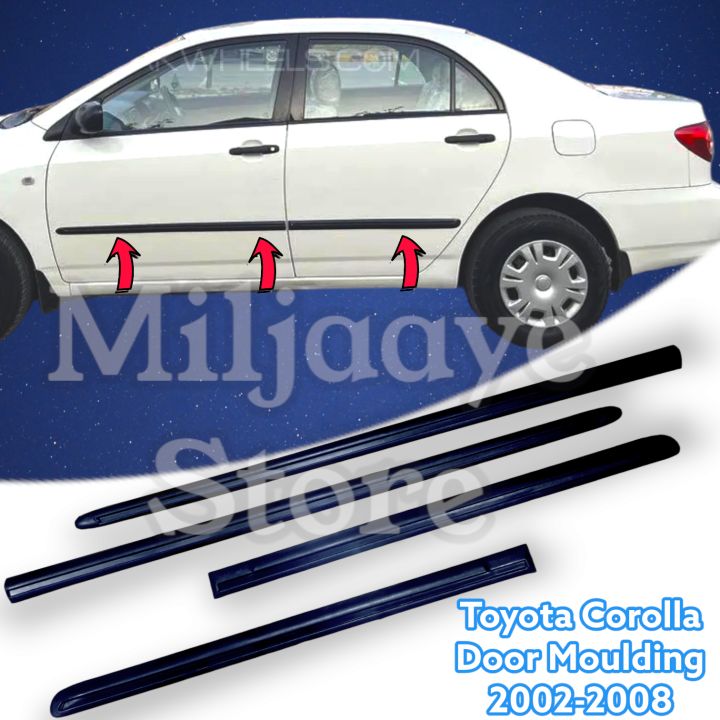 Toyota Corolla Door Moulding | Side Belt | Body Moulding | For 2002 2003 2004 2005 2006 2007 2008