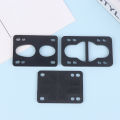1Pc Black PU Longboard Riser Pads Skateboard Shock Pads For Truck Mounting Hardware Adults Kids Outdoor Sports Tool. 