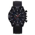 Fashion Mens Sports Black Silicone Watch Classic Luxury Racing Business Casual Quartz Man Watch Gifts For Men Relogio Masculino. 