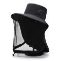 Men Mosquito Proof Sun Hat With Face Cover Summer Outdoor Fishing Bucket Neck Flap Anti Uv Breathable Shade Cap Camping Hiking. 