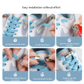 No Tie Shoe laces Press Lock Shoelaces without ties Elastic Laces Sneaker Kids Adult 8MM Widened Flat Shoelace for Shoes. 