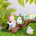 8pcs Miniature Bird Figurines, Mock Animal Toy Mini Cute Pet ModelFOr Fairy Garden, Moss Micro Landscape. 