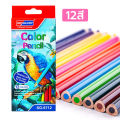 12 colors wooden color pencil long stick color pencil stationery school supplies drawing tools. 