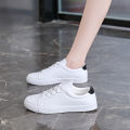 Women Sneakers Breathable Students Casual Sports Shoes Girl Flat Leather Pu White Shoes Woman Vulcanize Shoes.