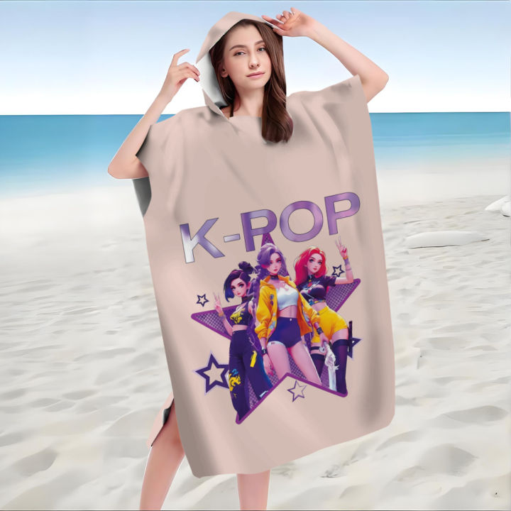 1PC%20%20Girl%20Group%20Hooded%20Bath%20Robe%20for%20Kids%20&%20Adults,%20Microfiber%20Quick%20Dry%20Beach%20Towel,%20Anime%20Cartoon%20Print%20for%20Pool%20Bath%20-%20Image%204